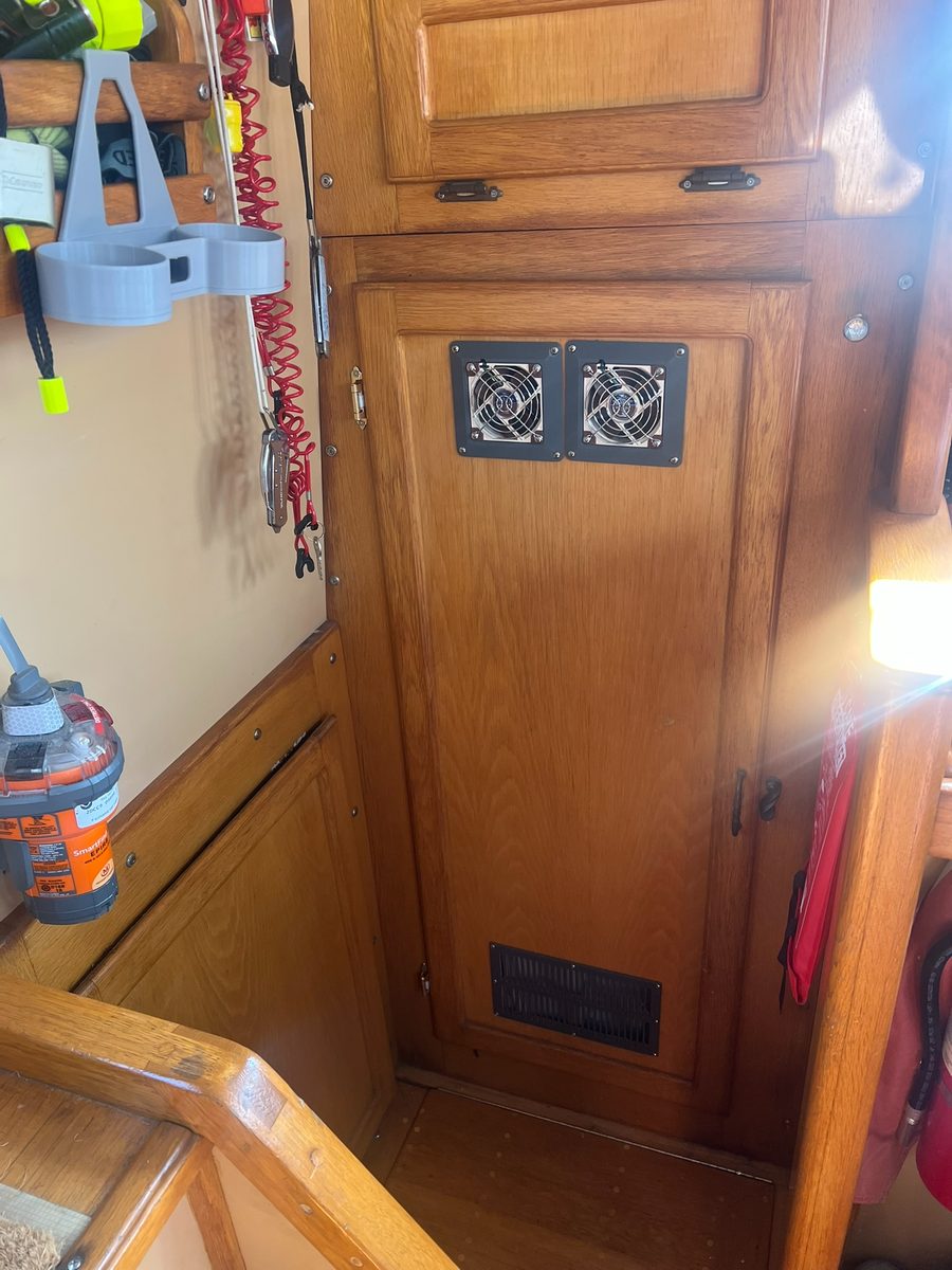 Installed in a cabinet door